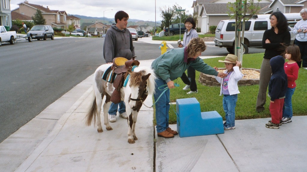 Emma Getting Ready To Ride Pony 2