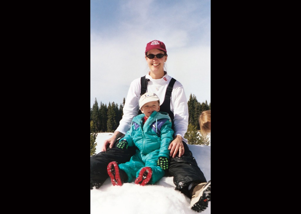 Christy and Atticus at Leland Snowplay 2