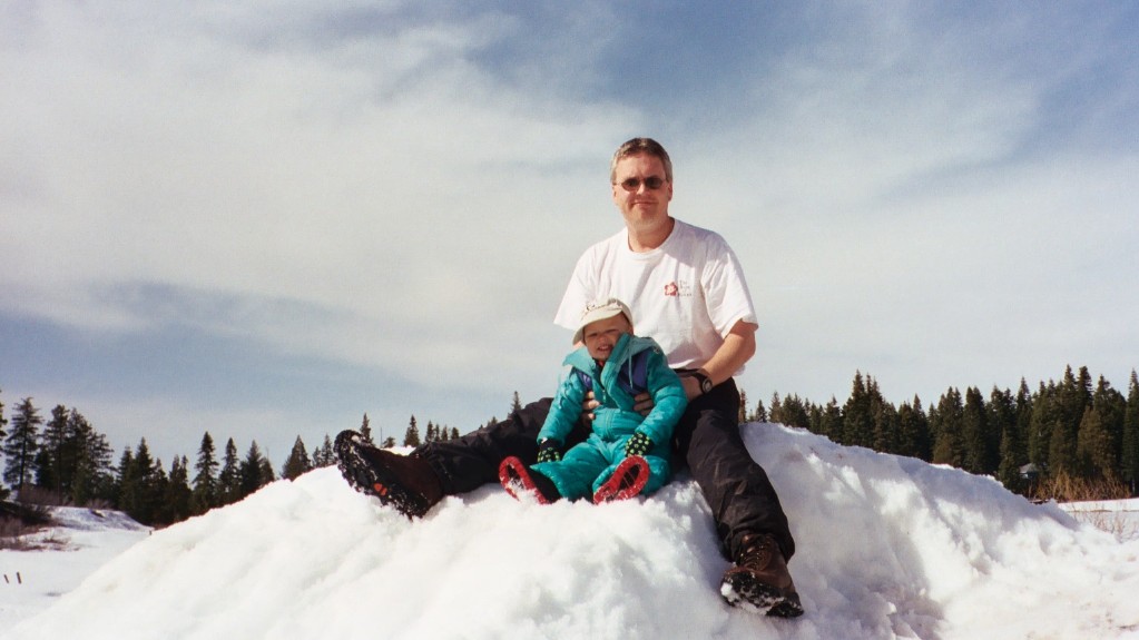 David and Atticus at Leland Snowplay