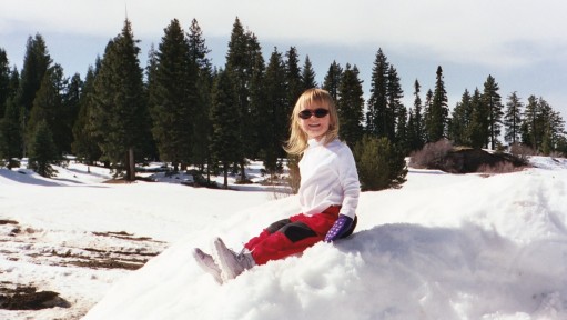 Emma at Leland Snowplay 2